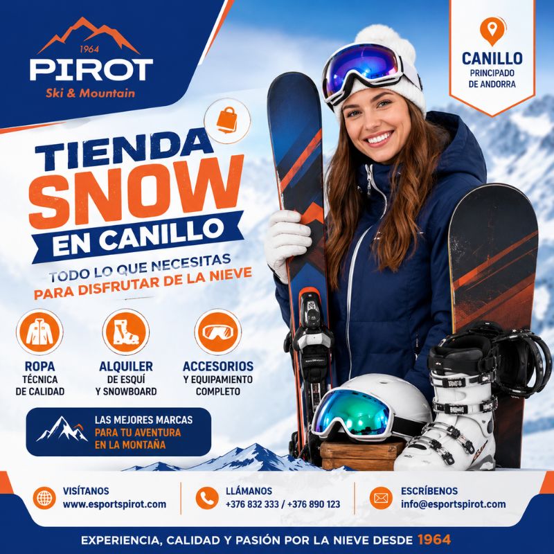 Tienda Snow en Canillo – Equípate con Esports Pirot